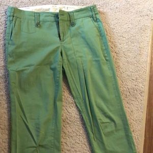 Light green cropped dress pants